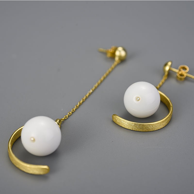 Pearl Ballet - Dangle Earrings