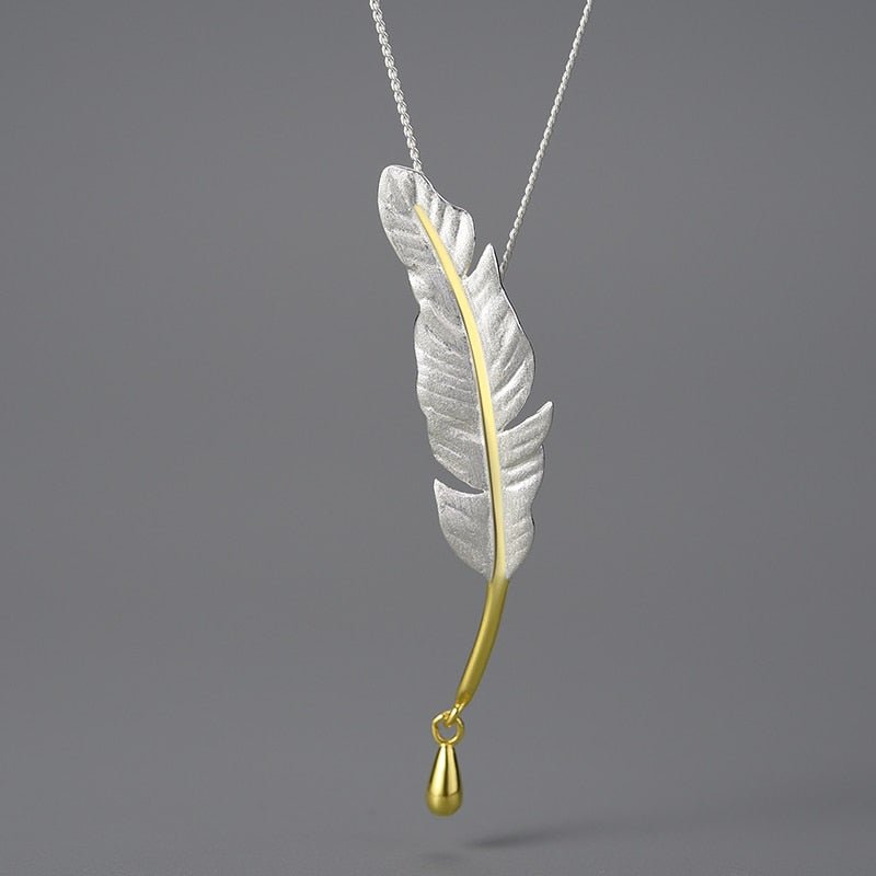 Vintage Feather - Handmade Necklace